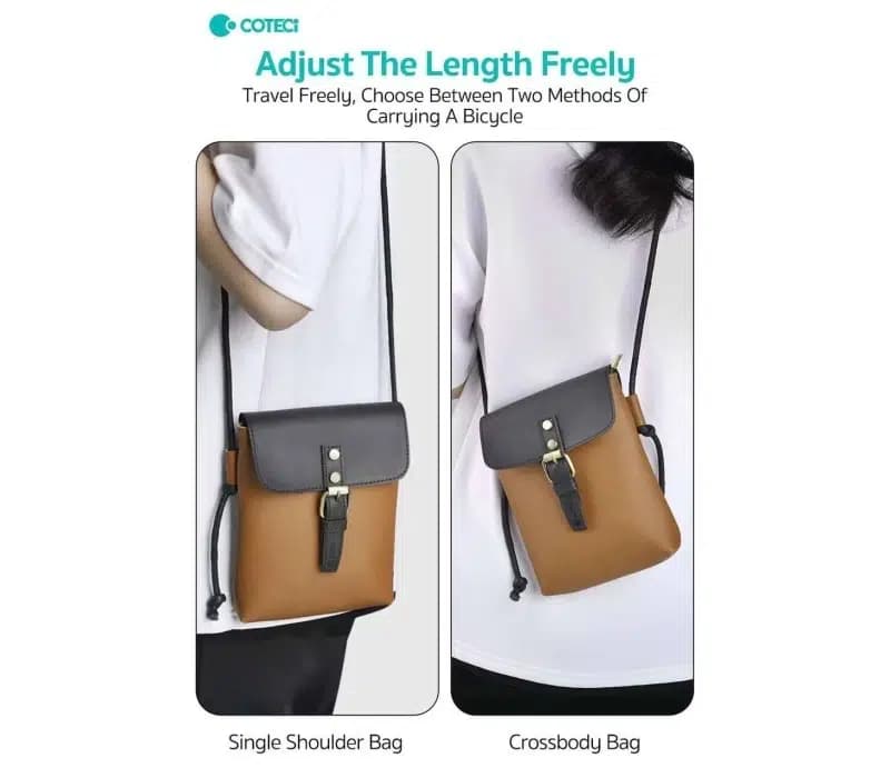 کیف رو دوشی COTECI مدل elegant mini two-color 14063 — تصویر ۸