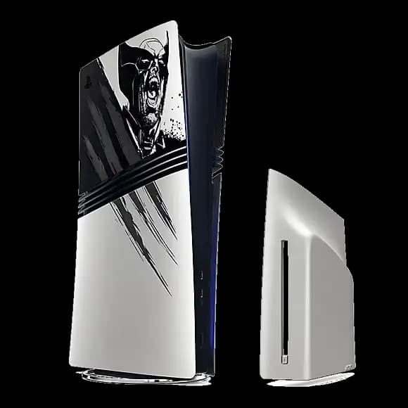 فیس پلیت PS5 PRO طرح WOLVERINE رنگ نقره ای — تصویر ۳