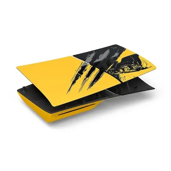 فیس پلیت PS5 Slim Faceplate طرح Marvel’s Wolverine Battle Yellow — تصویر ۴