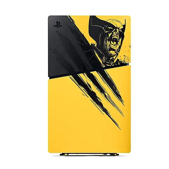 فیس پلیت PS5 Slim Faceplate طرح Marvel’s Wolverine Battle Yellow — تصویر ۳