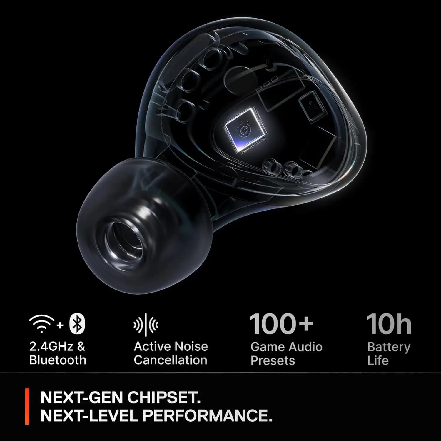 هدفون بی سیم استیل سریز Arctis GameBuds — تصویر ۳