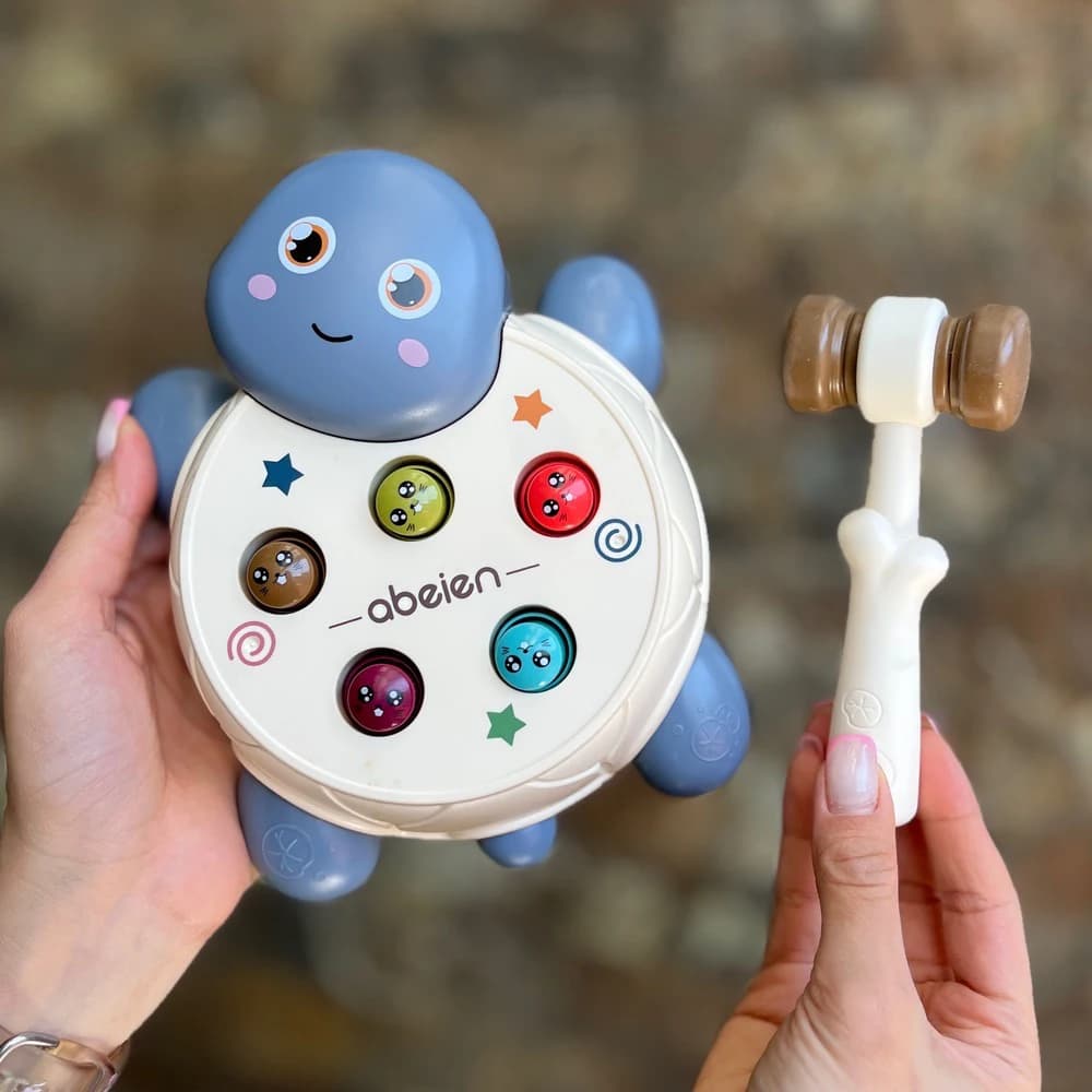 اسباب بازی چکشی موزیکال لاکپشت مدل Whack Game Mole — تصویر ۳