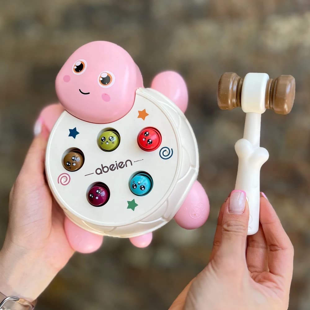 اسباب بازی چکشی موزیکال لاکپشت مدل Whack Game Mole — تصویر ۲
