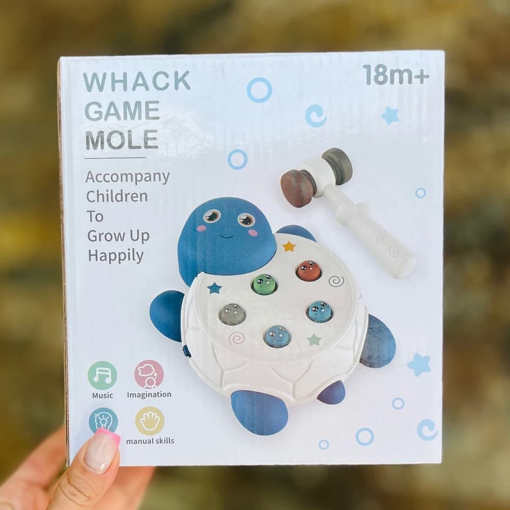 اسباب بازی چکشی موزیکال لاکپشت مدل Whack Game Mole — تصویر ۵