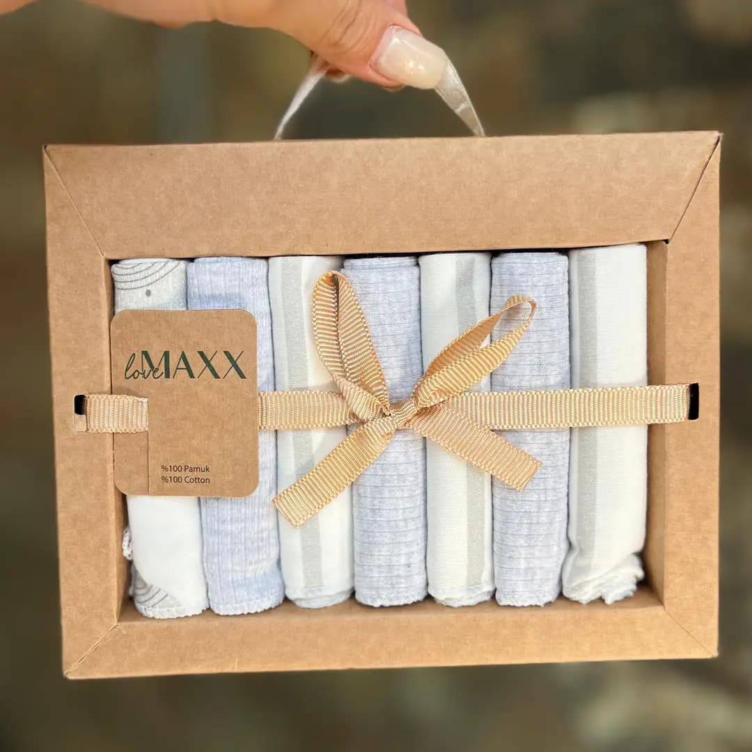 دستمال دست و صورت نوزاد ۷ عددی لاومکس Love Maxx — تصویر ۴
