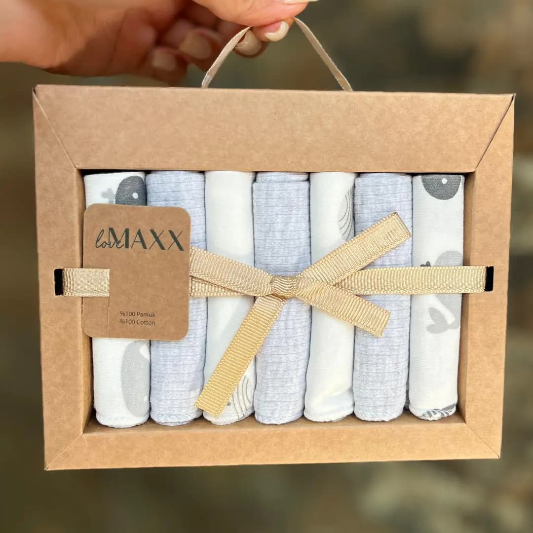 دستمال دست و صورت نوزاد ۷ عددی لاومکس Love Maxx — تصویر ۵