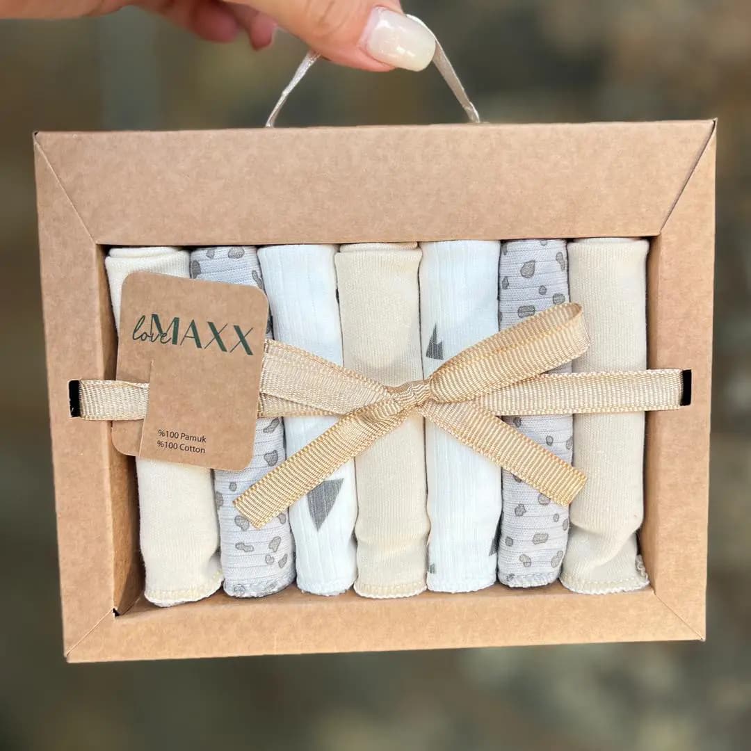دستمال دست و صورت نوزاد ۷ عددی لاومکس Love Maxx — تصویر ۳