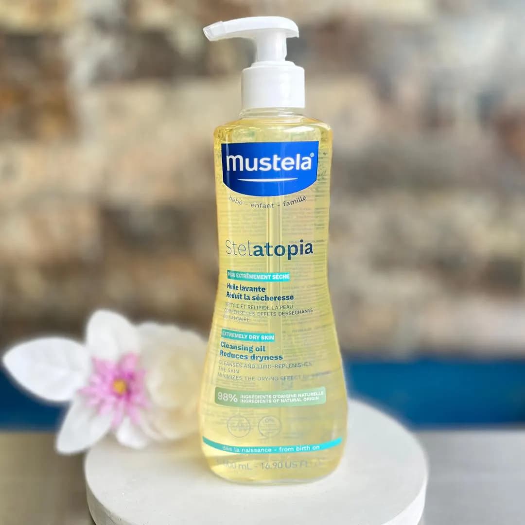 روغن حمام استلاتوپیا ماستلا Mustela پوست مستعد اگزما — تصویر ۳