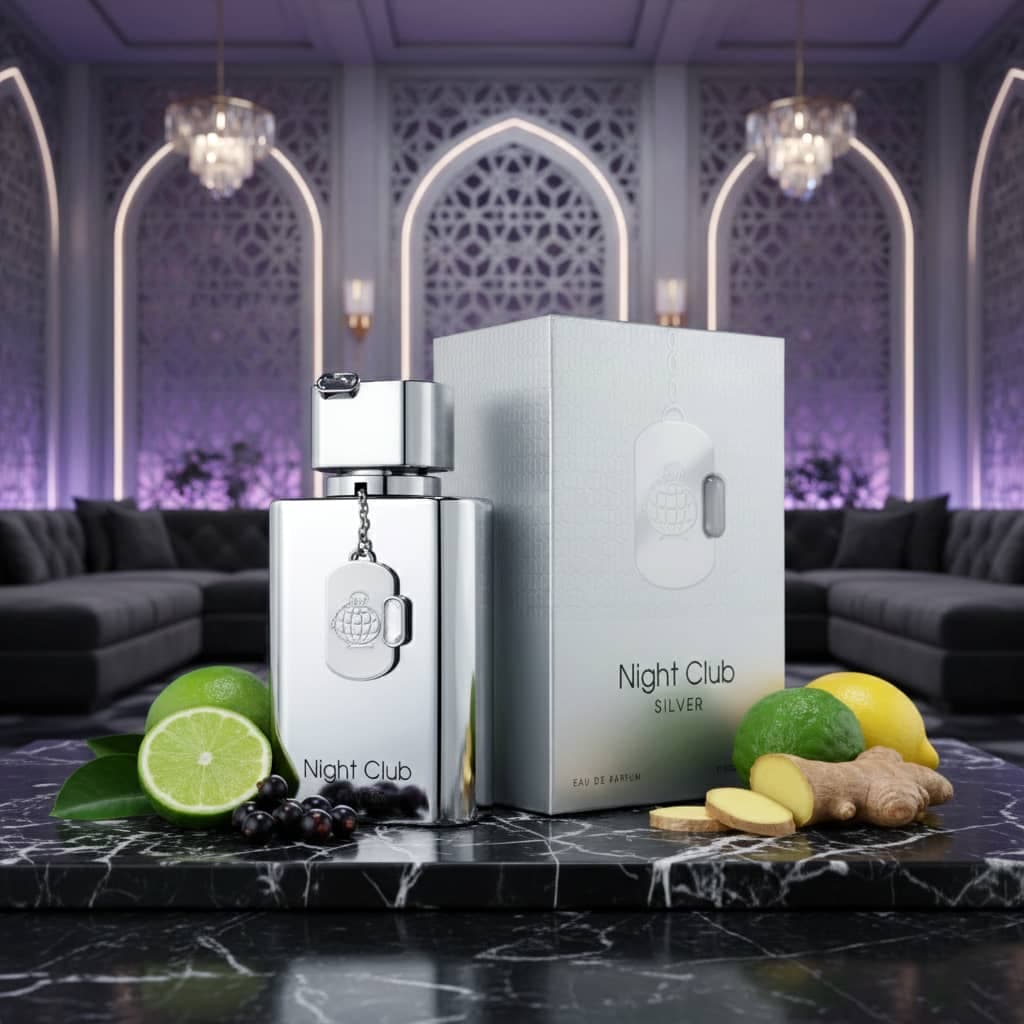 عطر ادکلن زنانه مردانه کرید سیلور مانتین واتر فراگرنس ورد مدل نایت کلاب سیلور رایحه ( fragrance world Night Club Silver ) حجم 100 میل — تصویر ۶