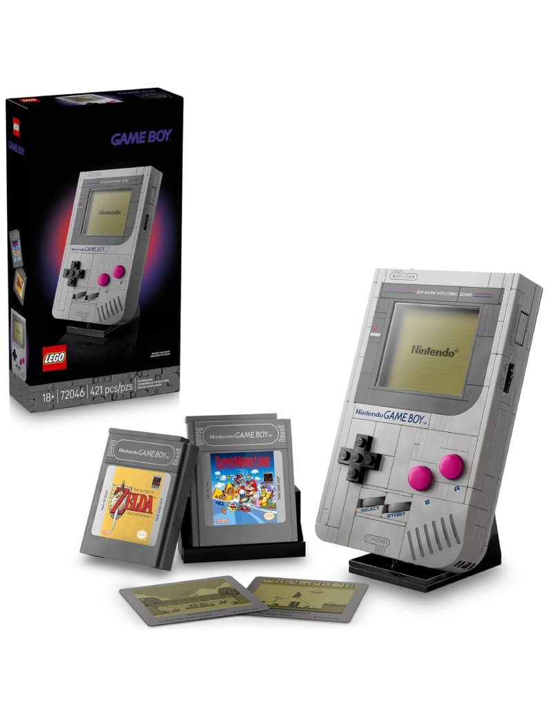 ست لگو کنسول دستی کلاسیک نینتندو گیم بوی LEGO Super Mario Game Boy Retro Building
