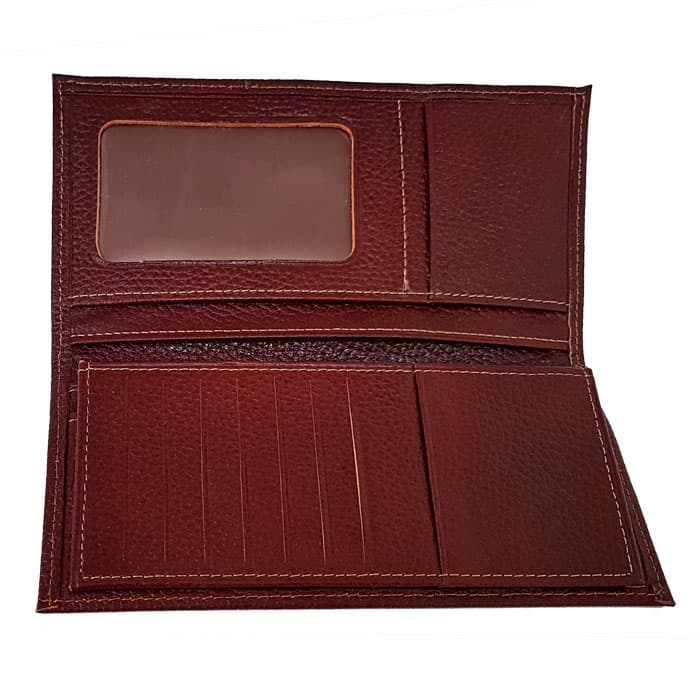 کیف پول پالتویی سه لت چرم مردانه WT238 — تصویر ۳