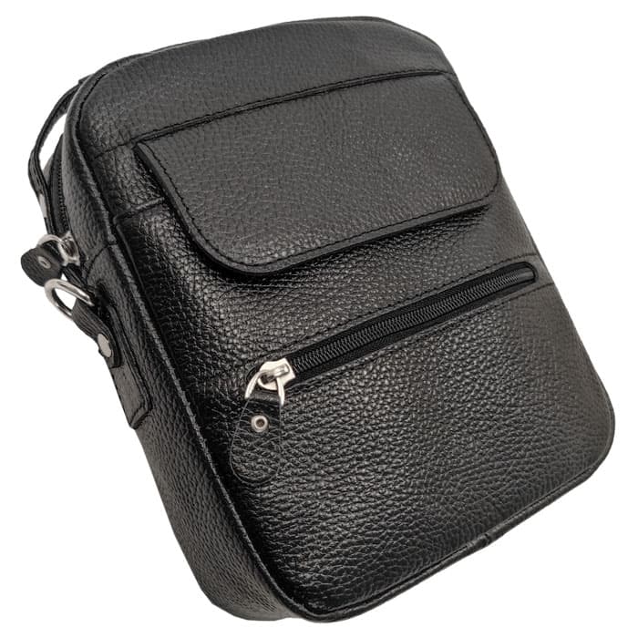 کیف دوشی دسته دار چرم طبیعی PB724 — تصویر ۵
