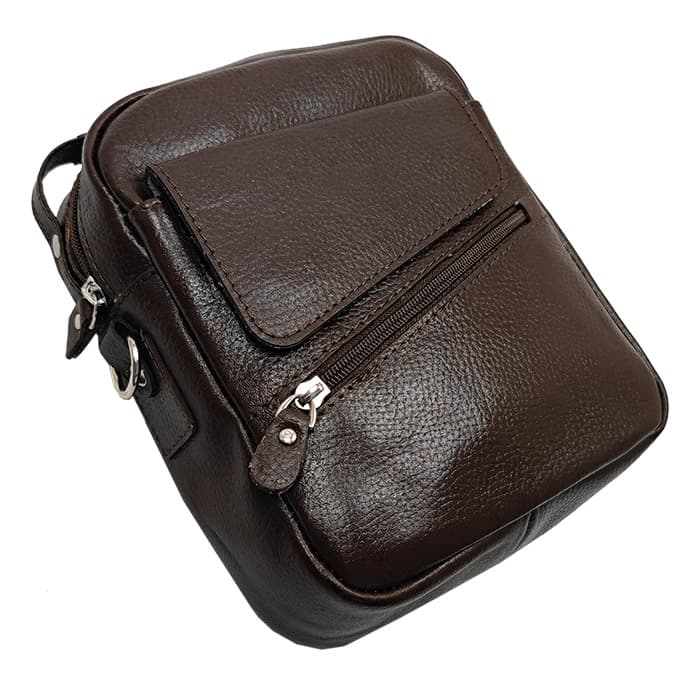 کیف دوشی دسته دار چرم طبیعی PB733 — تصویر ۳