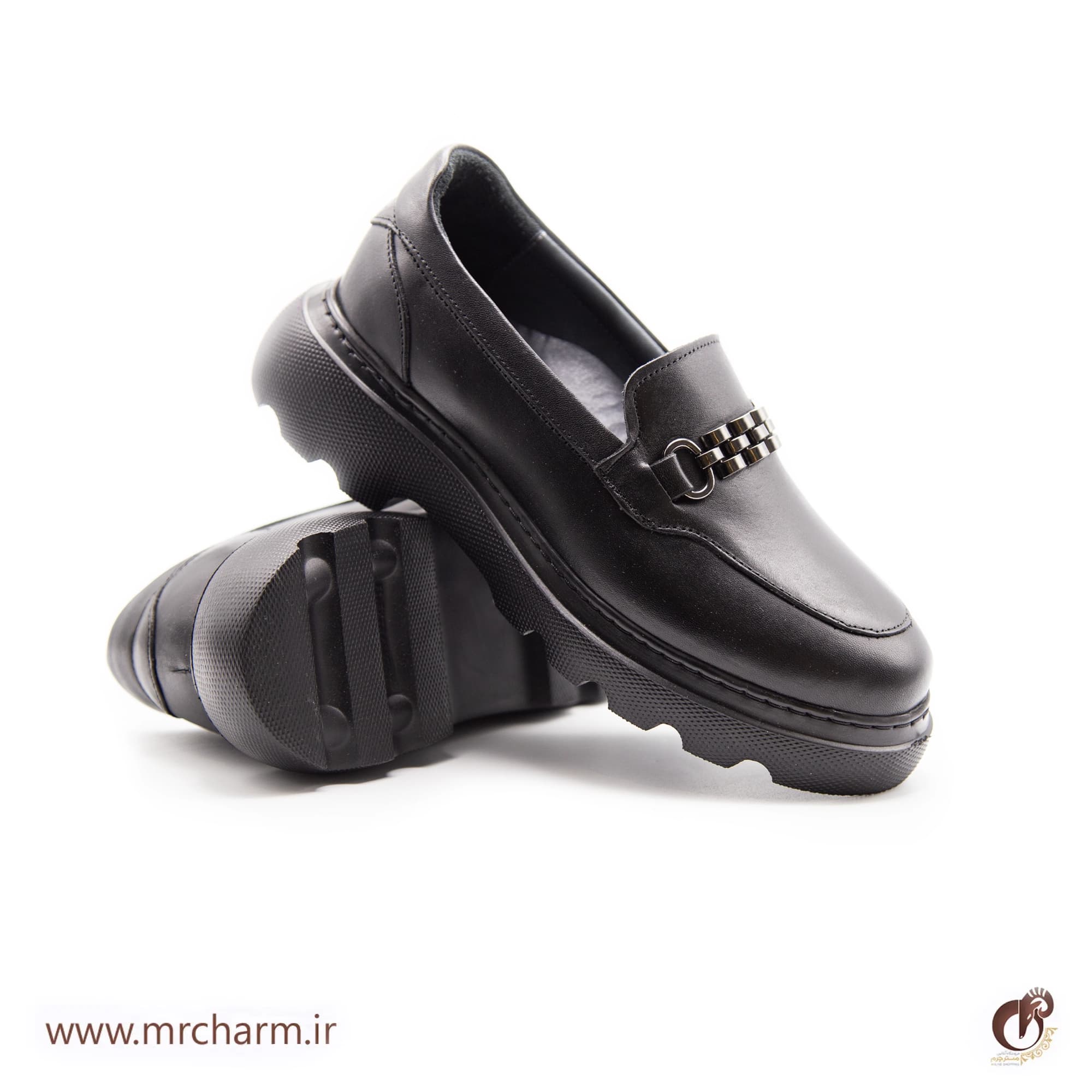 کفش زنانه لژ دار تمام چرم mrc1121-28 — تصویر ۴