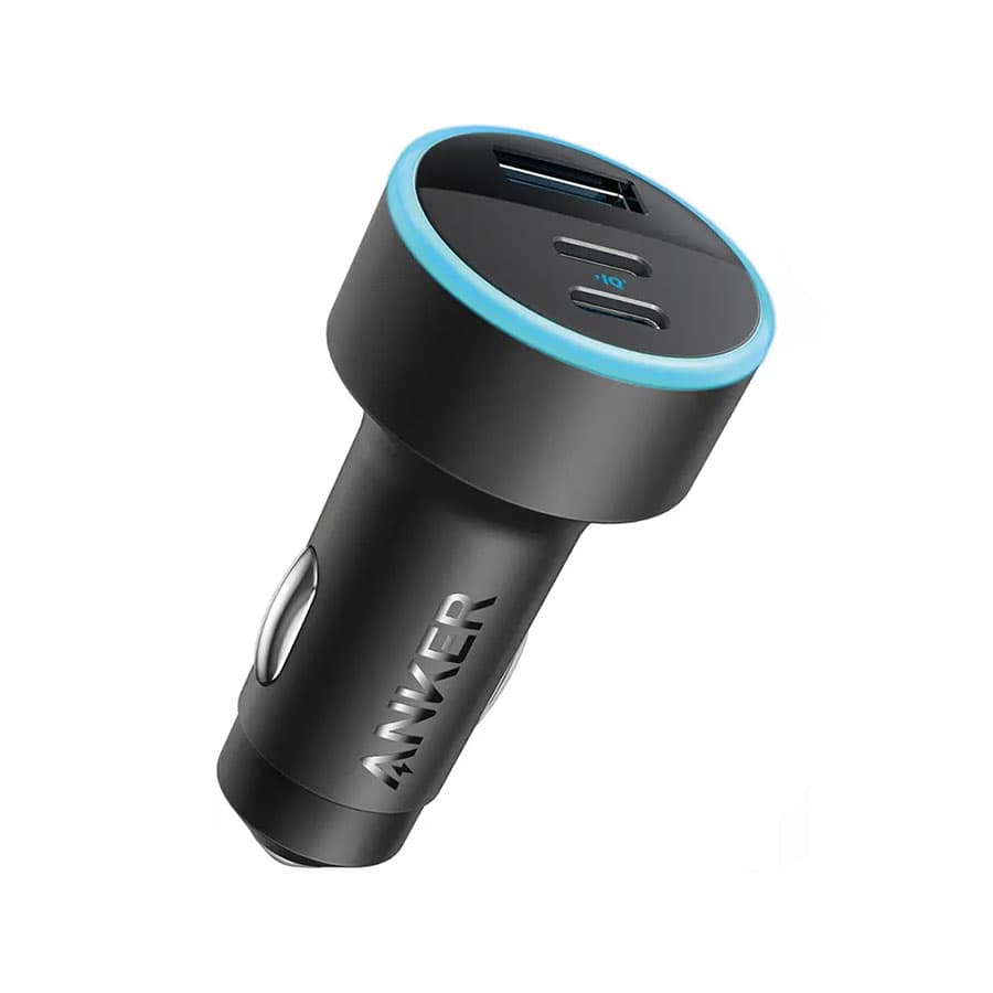 شارژر فندکی خودرو انکر مدل Anker A2736 توان 67W سه پورت (دارای گارانتی تعویض، پلمپ کمپانی و 100% اورجینال به همراه ضمانت اصالت و سلامت کالا) — تصویر ۲