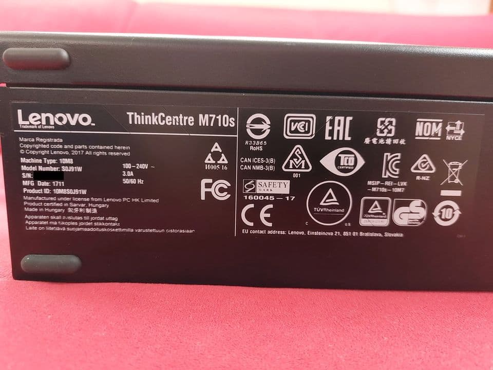 مینی کیس نسل 7 لنوو Lenovo ThinkCentre M710s SSF — تصویر ۴