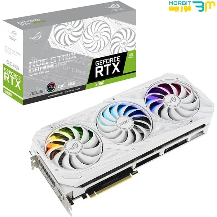 کارت گرافیک ASUS ROG Strix RTX 3080 10GB WHITE GDDR6X