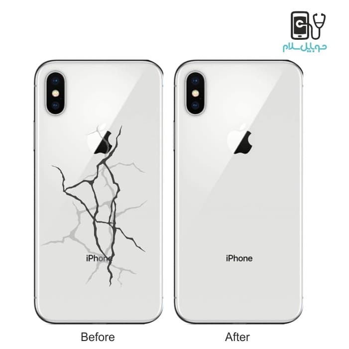تعویض قاب و درب پشت آیفون ایکس