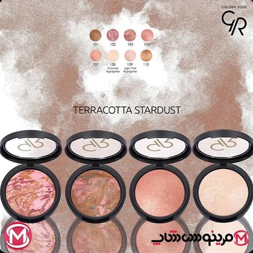 رژ گونه Terracotta Stardust گلدن رز (103) — تصویر ۲