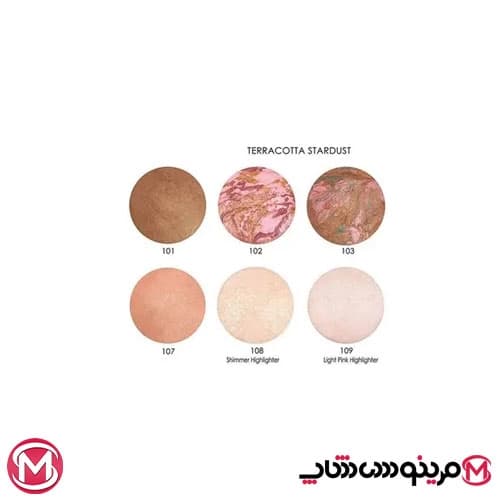 رژ گونه Terracotta Stardust گلدن رز (101) — تصویر ۲