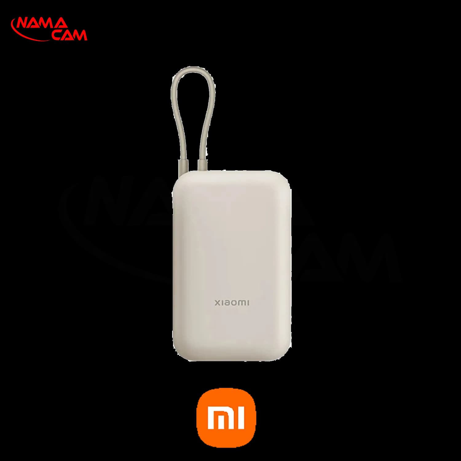پاوربانک ۱۰ هزار میلی‌آمپر شیائومی با کابل داخلی – Power Bank 10000mAh
