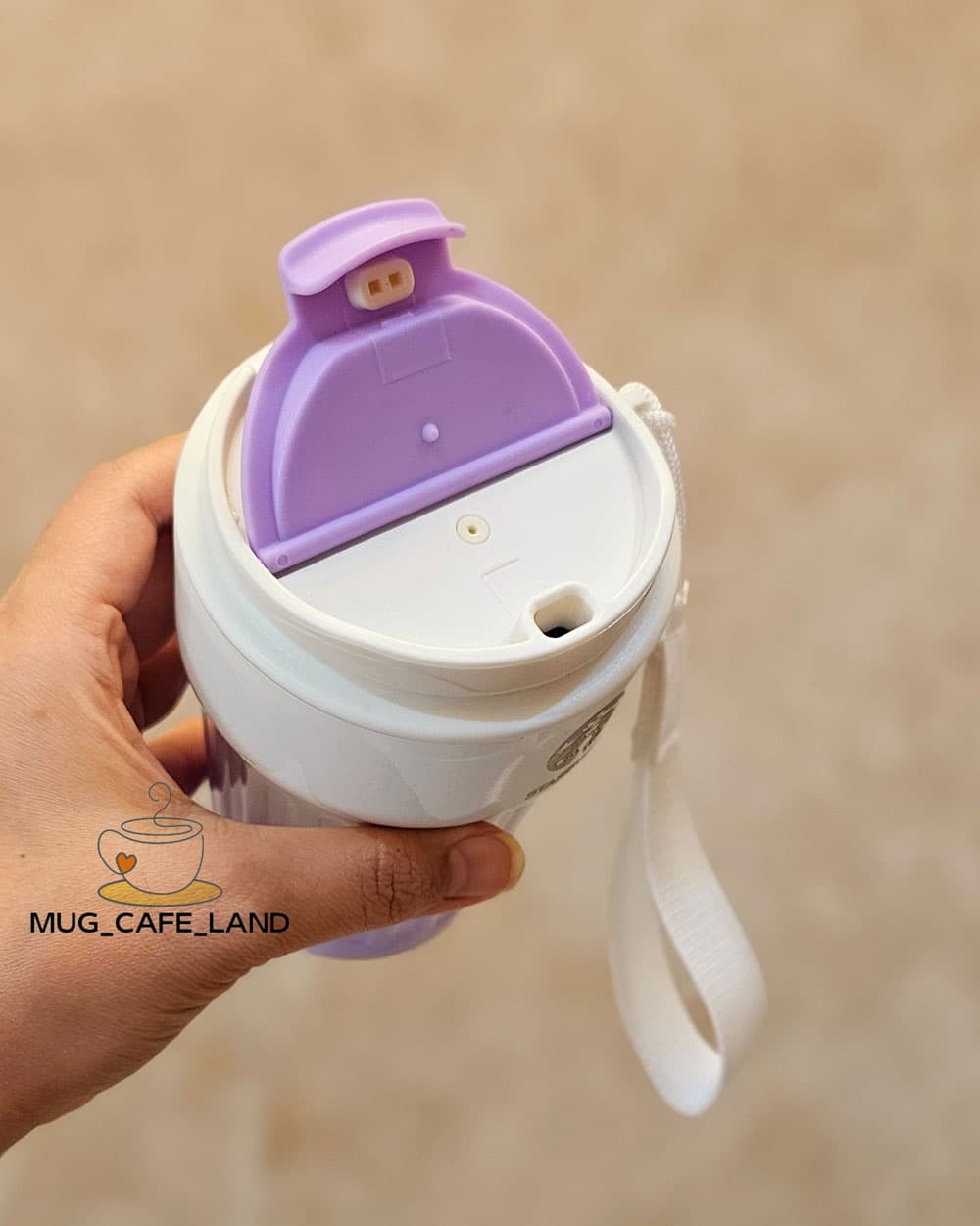 تراول ماگ پاستیلی استارباکس دماسنج دار کد 4204 — تصویر ۶