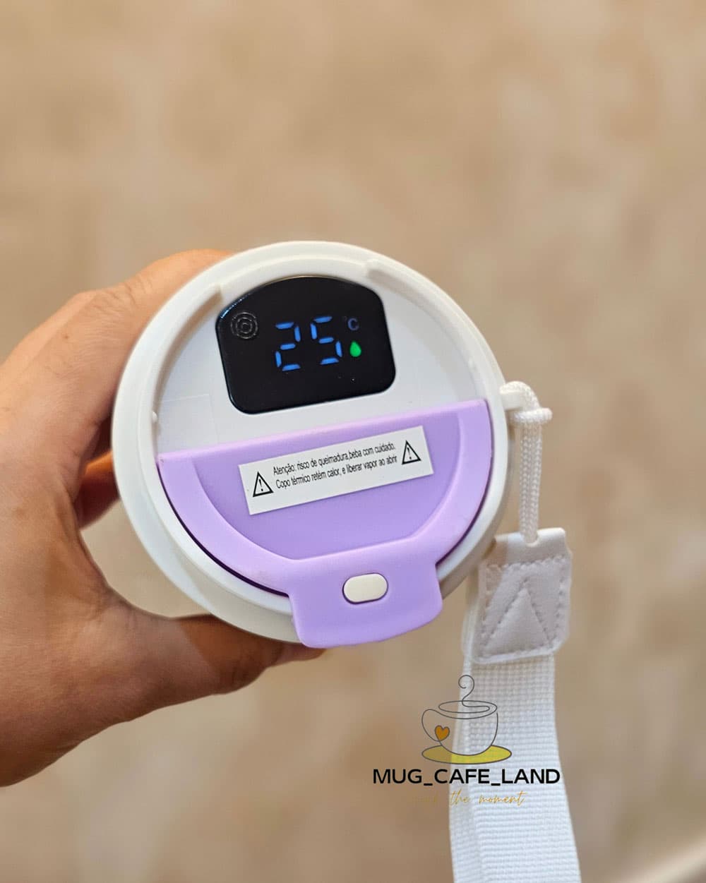 تراول ماگ پاستیلی استارباکس دماسنج دار کد 4204 — تصویر ۵