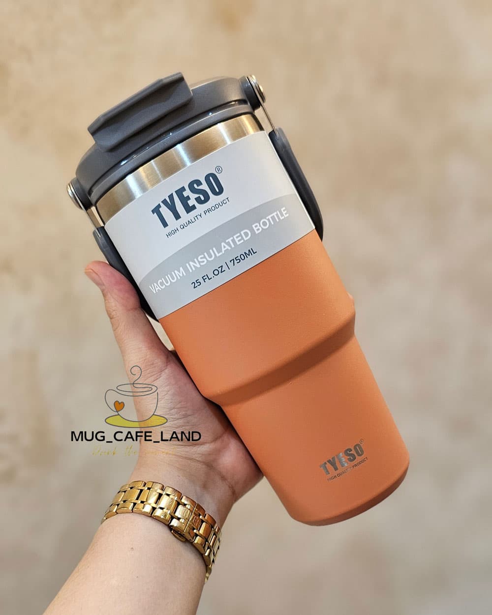 تراول ماگ تایسو 750 میل دو حالته دسته دار کد 7500 — تصویر ۳