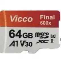 کارت حافظه 64 گیگ ویکومن مدل 600x plus کلاس 10 استاندارد سرعت 90MBs با گارانتی مادام العمر — تصویر ۲