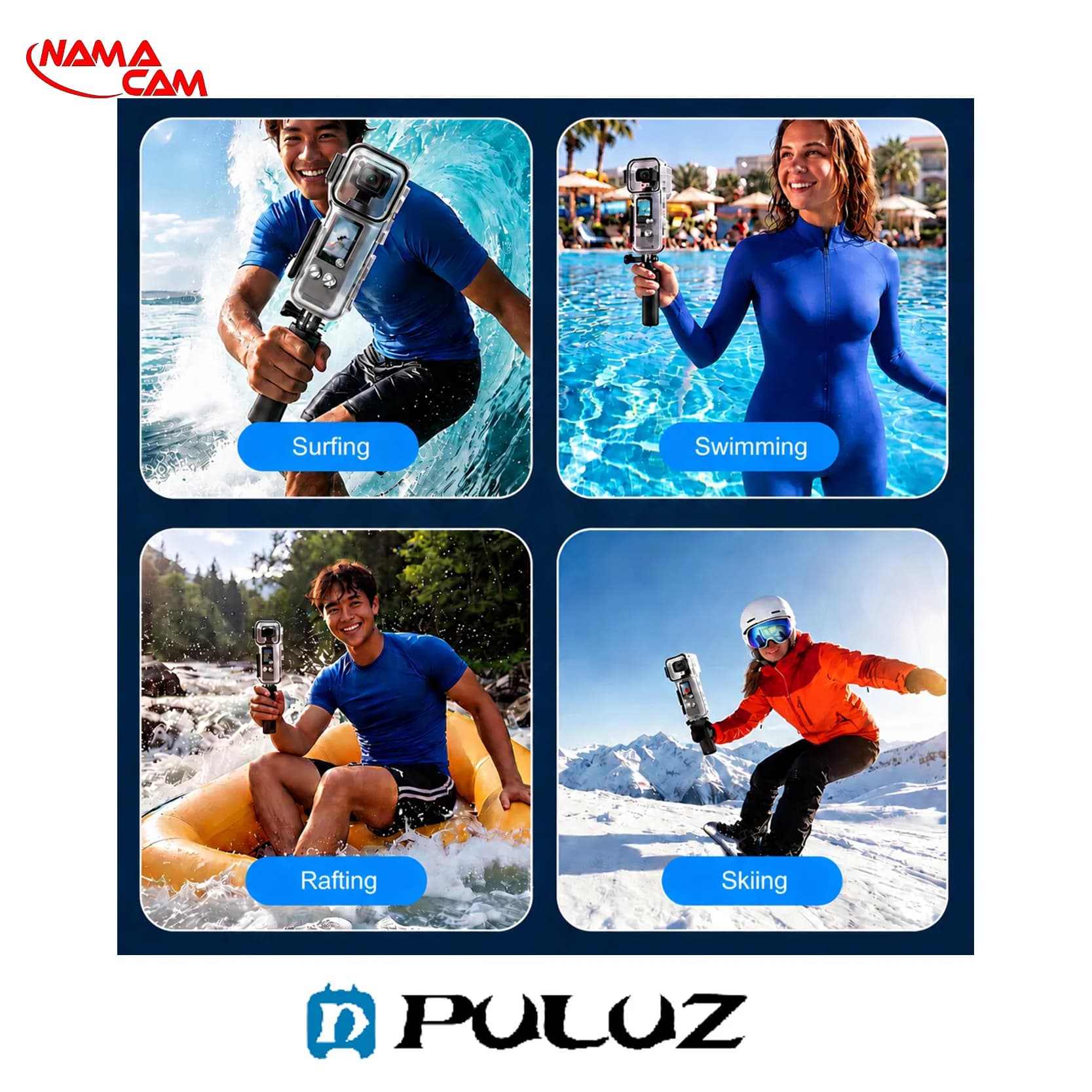 قاب ضد آب اسمو پاکت 4 – پلوز – Waterproof Case For DJI Osmo Pocket 4 — تصویر ۴