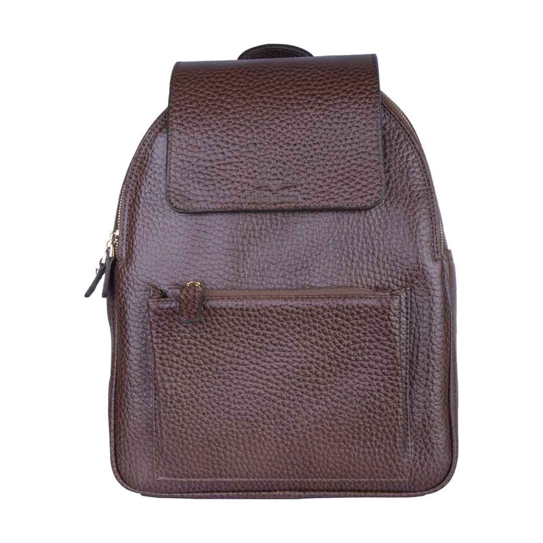 کوله پشتی چرم طبیعی آروین چرم کد AR-503 — تصویر ۲