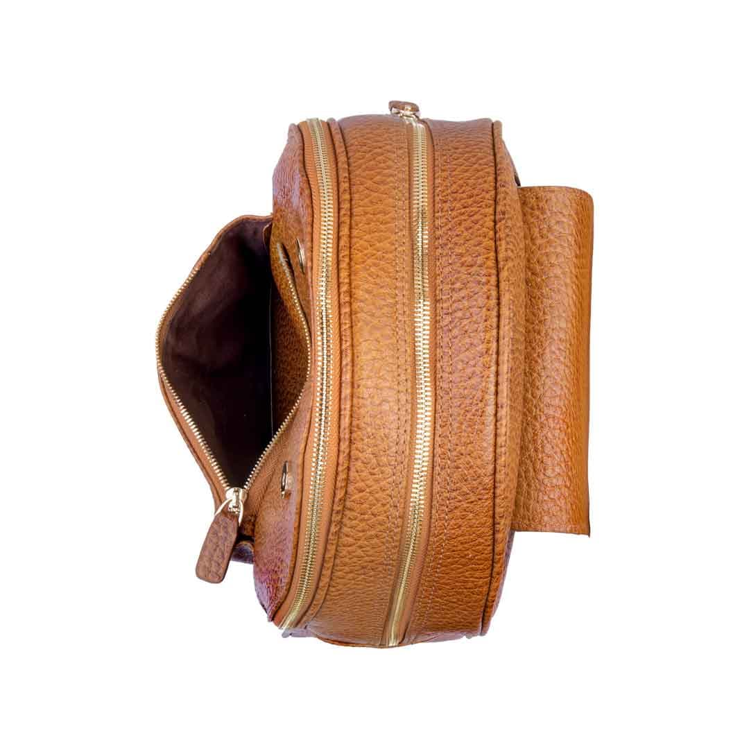 کوله پشتی چرم طبیعی آروین چرم کد AR-503 — تصویر ۶