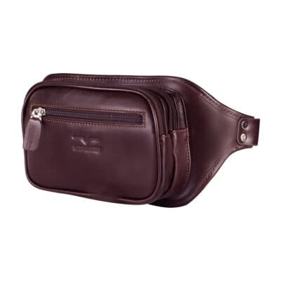 کیف کمری چرم طبیعی آروین چرم کد AR-303 — تصویر ۴