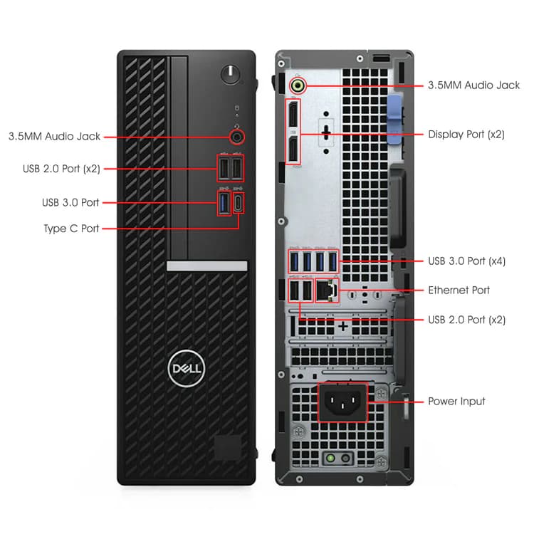 مینی کیس نسل 10 دل Dell Optiplex 7080 SFF — تصویر ۲
