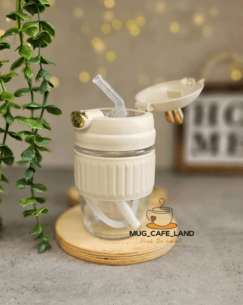 ماگ خرگوشی نی دار شیشه ای کد 996 — تصویر ۵