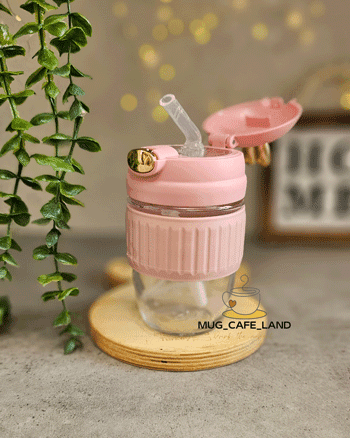 ماگ خرگوشی نی دار شیشه ای کد 996 — تصویر ۴