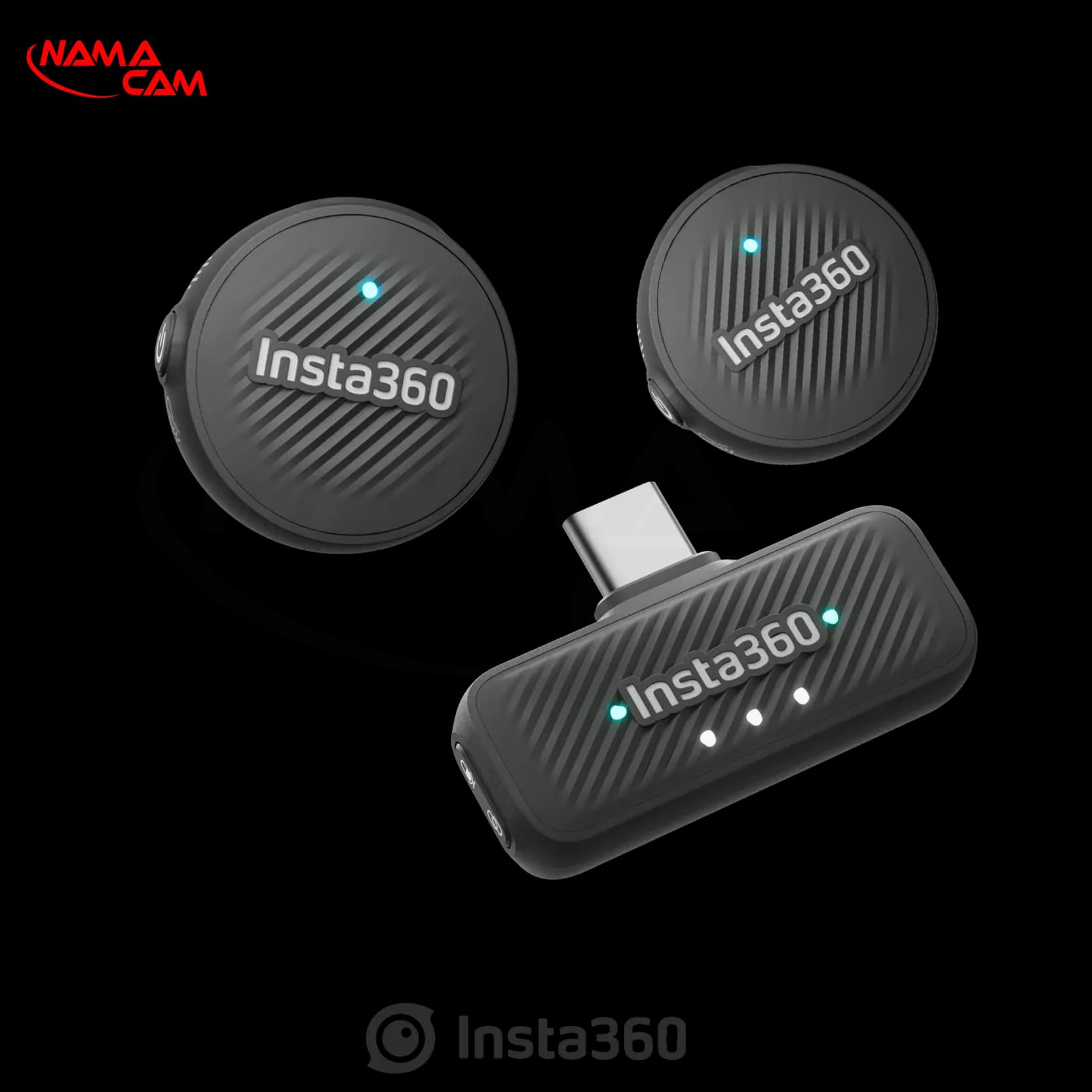 میکروفون بی‌سیم اینستا360 MIC Air – دو میکروفون با گیرنده – 2 TX + 1 RX
