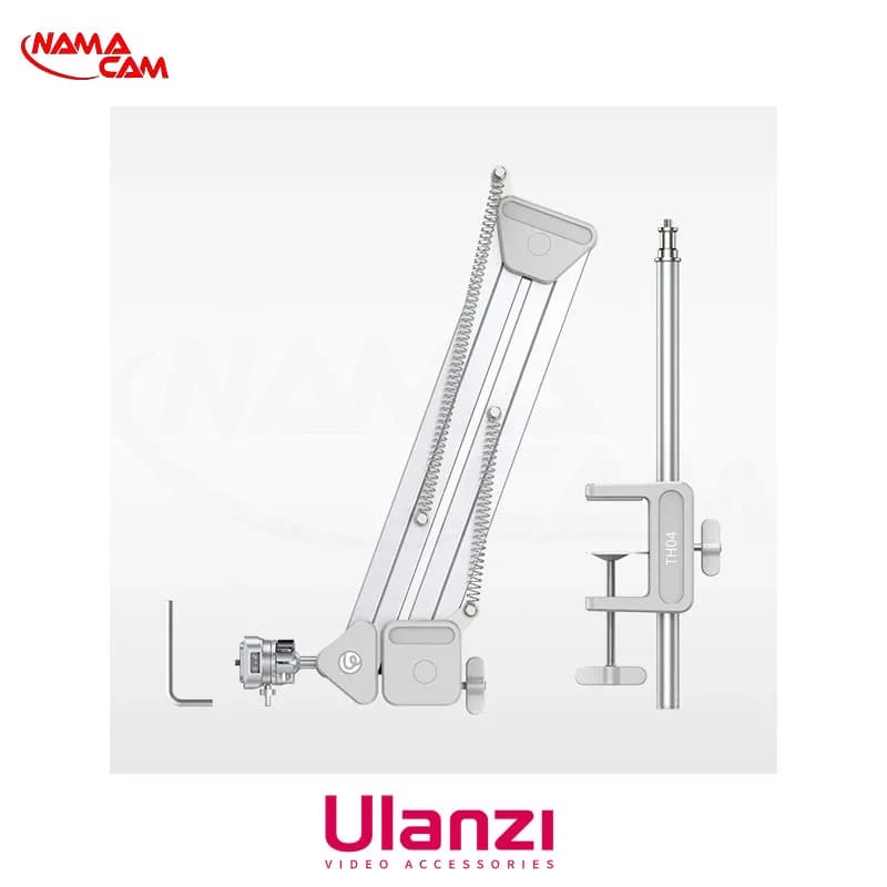 پایه و بازویی نگهدارنده رومیزی اولانزی Ulanzi TH04 برای دوربین، موبایل و نور — تصویر ۲