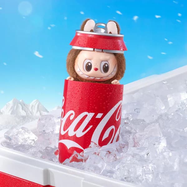 عروسک سوپرایزی لابوبو سری کوکاکولا Pop Mart Labubu The Monsters Coca Cola Series — تصویر ۴