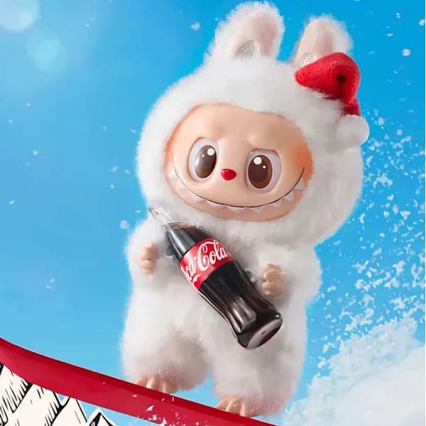 عروسک سوپرایزی لابوبو سری کوکاکولا Pop Mart Labubu The Monsters Coca Cola Series — تصویر ۵
