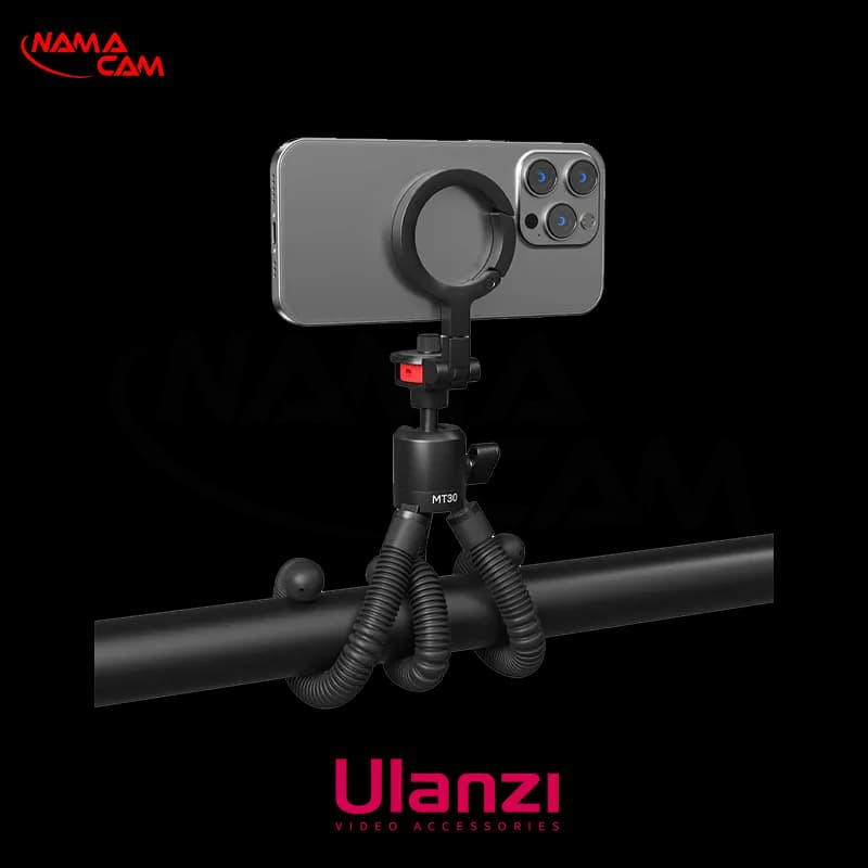 سه پایه و مونوپاد مغناطیسی انعطاف‌پذیر اولانزی MT-30 همراه بال هد ULANZI MT30