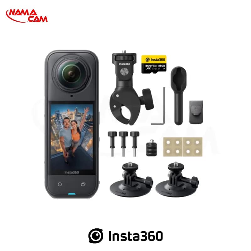 کیت موتورسواری دوربین اکشن اینستا 360 X5 مدل insta360 X5 Motorcycle Bundle — تصویر ۲
