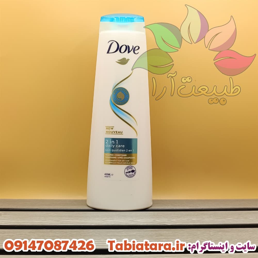 شامپو روزانه 2 در 1 داو حجم 400 میل — تصویر ۳