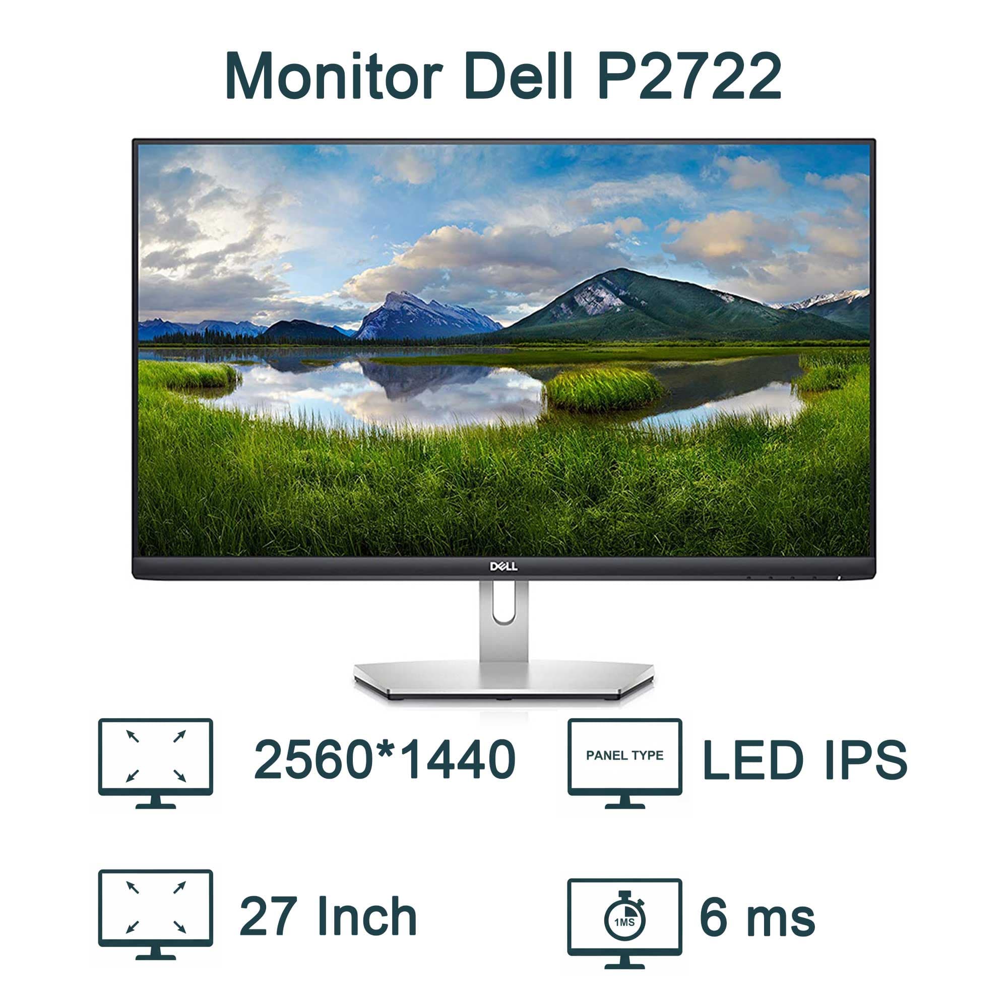 مانیتور 27اینچ دل Dell P2722 استوک — تصویر ۳
