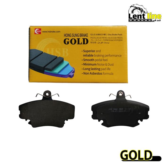 لنت ترمز جلو رنو L90 برند GOLD — تصویر ۲