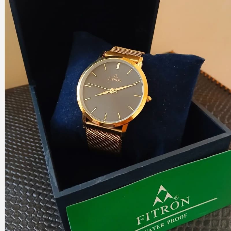 ساعت مردانه فیترون FITRON موتور میوتا ژاپن مدل 9278M بندمگنتی ژاپن درجه 1 — تصویر ۳