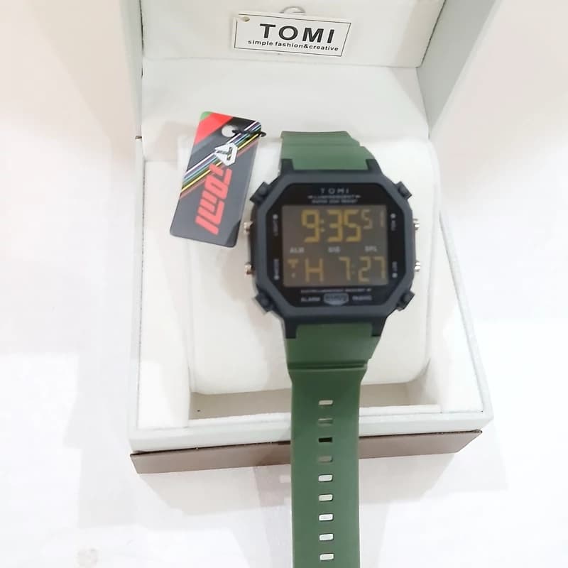ساعت TOMI زنانه و مردانه ضدآب اسپورت اورجینال مدل TM-3008G