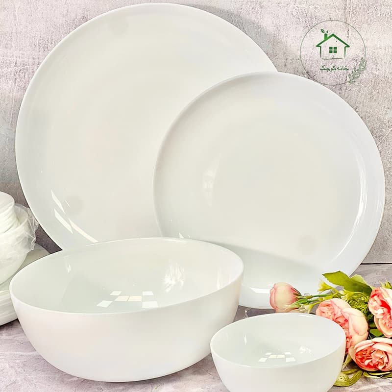 ارکوپال 26پارچه گلدن اپال مدل دیوالی سفید