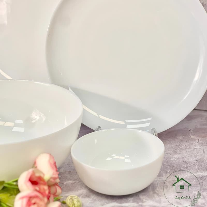 ارکوپال 26پارچه گلدن اپال مدل دیوالی سفید — تصویر ۲