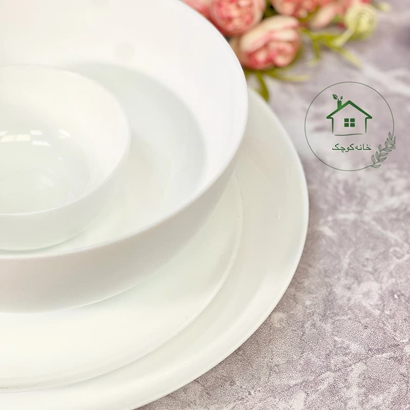 ارکوپال 26پارچه گلدن اپال مدل دیوالی سفید — تصویر ۳